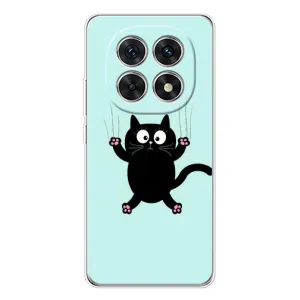 Силиконовый чехол с котиком для Xiaomi Redmi Note 15 5G (Падающий кот)