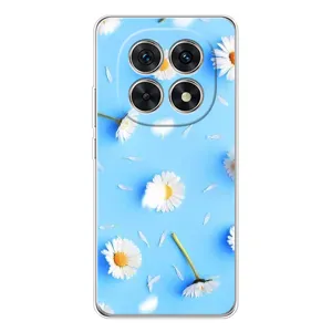 Чохол з Квітами для Xiaomi Redmi Note 15 5G (ромашки на блакитному)
