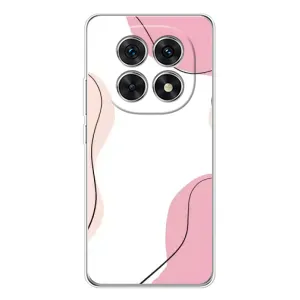 Чохол квітковий дизайн для Xiaomi Redmi Note 15 5G (Рожевий фон)