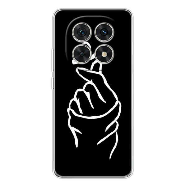 Чехол с рисунком «Сердце на черном» для Xiaomi Redmi Note 15 5G Чехол с рисунком «Сердце на черном» для Xiaomi Redmi Note 15 5G