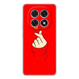 Чохол (Знак сердечка) для Xiaomi Redmi Note 15 5G (Сердечко на червоному)