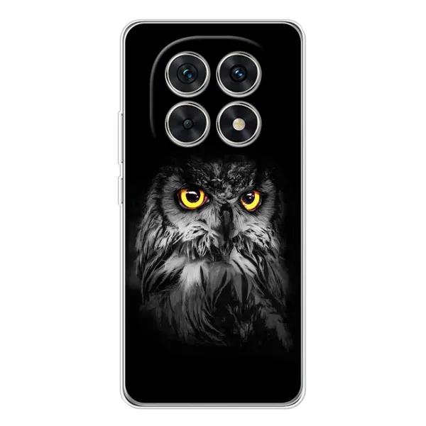 Чехол с рисунком «Сова на чёрном» для Xiaomi Redmi Note 15 5G Чехол с рисунком «Сова на чёрном» для Xiaomi Redmi Note 15 5G
