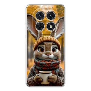 Друкований чохол 'Звірята з кавою' для Xiaomi Redmi Note 15 5G (Зайчик з кавою)