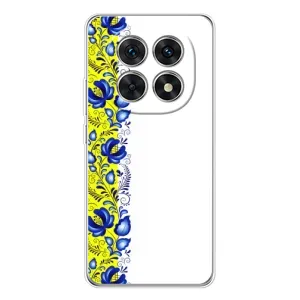 Силиконовый Чехол на Xiaomi Redmi Note 15 5G с картинкой Вышиванки (Желто-синяя вышиванка)