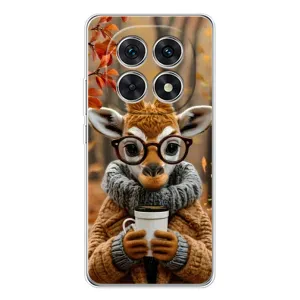 Друкований чохол 'Звірята з кавою' для Xiaomi Redmi Note 15 5G (Жираф з кавою)
