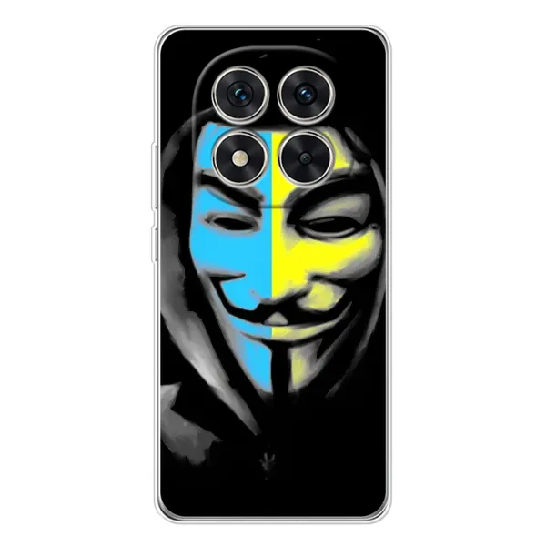 Чехол с рисунком «Анонимус патриот» для Xiaomi Redmi Note 15 Pro 5G Чехол с рисунком «Анонимус патриот» для Xiaomi Redmi Note 15 Pro 5G