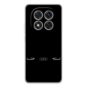 Силиконовый бампер с картинкой машины на Xiaomi Redmi Note 15 Pro 5G (Силует Audi)