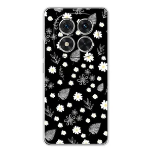 Чохли з тематикою "КВІТИ" на Xiaomi Redmi Note 15 Pro 5G (цвітіння на чорному)
