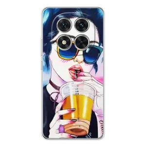 Чехол с картинкой Модные Девчонки Xiaomi Redmi Note 15 Pro 5G (Девушка с коктейлем)