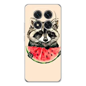 Силиконовый Чехол с Енотами на Xiaomi Redmi Note 15 Pro 5G (Енот)