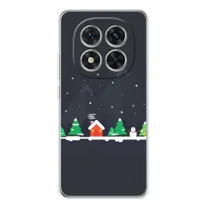 Силиконовый бампер на рождество для Xiaomi Redmi Note 15 Pro 5G (Город зимний)