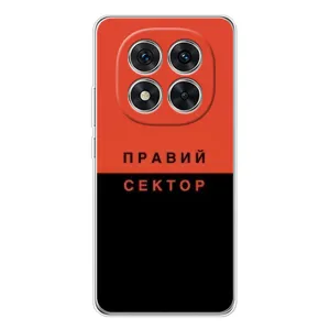 Чехлы УПА (Красно-Чёрный) на Xiaomi Redmi Note 15 Pro 5G (Правый Серктор)
