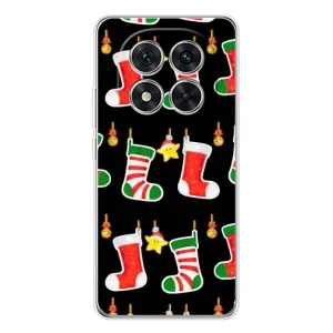 Силиконовый бампер на рождество для Xiaomi Redmi Note 15 Pro 5G (Рождественские подарки)