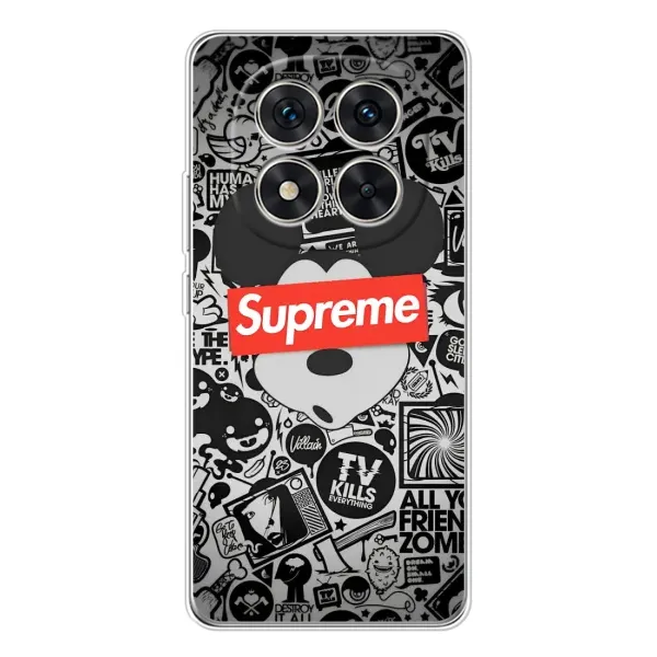 Чехол с рисунком «Supreme Маус» для Xiaomi Redmi Note 15 Pro 5G Чехол с рисунком «Supreme Маус» для Xiaomi Redmi Note 15 Pro 5G