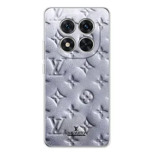 Текстурный Чехол Louis Vuitton для Редми Ноте 15 Про Плюс (Белый ЛВ)