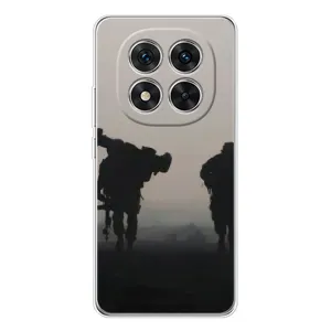 Чехлы на военную тематику для Xiaomi Redmi Note 15 Pro Plus (Бой солдат)