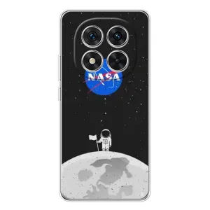 Силиконовый бампер с принтом "Наса" на Xiaomi Redmi Note 15 Pro Plus (Космонавт NASA)