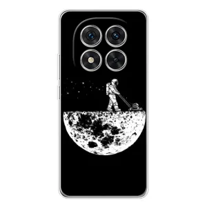 Силиконовый Чехол с принтом "Космонавты" на Xiaomi Redmi Note 15 Pro Plus (Космонавт)