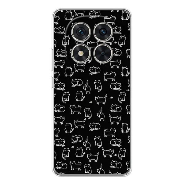 Чехол с рисунком «Котики на черном» для Xiaomi Redmi Note 15 Pro Plus Чехол с рисунком «Котики на черном» для Xiaomi Redmi Note 15 Pro Plus