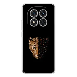 Чехол с леопардовым принтом на Xiaomi Redmi Note 15 Pro Plus (Леопард на черном)