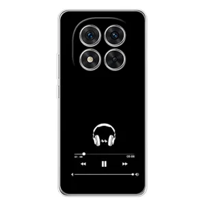 Чохол з картинками на чорному фоні для Xiaomi Redmi Note 15 Pro Plus (Плеєр)