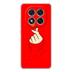 Чехлы (Знак сердечка) на Xiaomi Redmi Note 15 Pro Plus (Сердце на красном)
