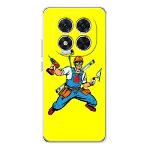 Силиконовый бампер (Работники) на Xiaomi Redmi Note 15 Pro Plus (Строитель)