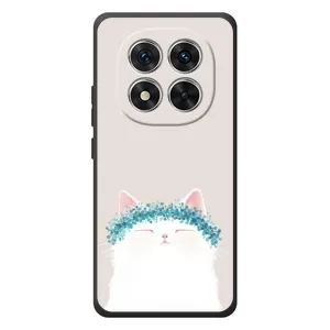 Чехол на тематику: Коты для Xiaomi Redmi Note 15 Pro (Белый котик)