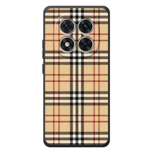 Чехол с Брендами одежды на Редми Ноте 15 Про (Burberry стиль)