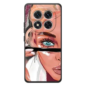 Силиконовый Чехол на Xiaomi Redmi Note 15 Pro с картинкой Стильных Девушек (Девушка и ресницы)