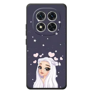 Чехол Стильные девушки на Xiaomi Redmi Note 15 Pro (Девушка и сердечки)