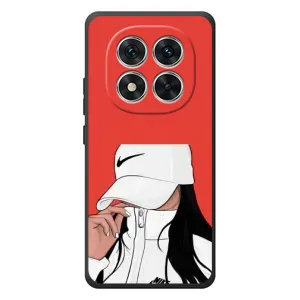 Силиконовый Чехол на Xiaomi Redmi Note 15 Pro с картинкой Стильных Девушек (Девушка Nike)