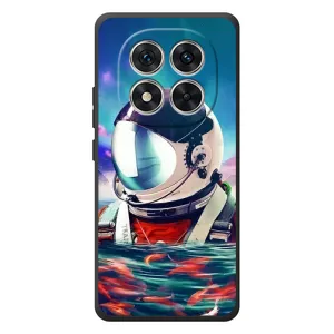 Силиконовый Чехол с принтом "Космонавты" на Xiaomi Redmi Note 15 Pro (Космонавт в воде)