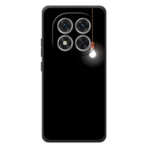 Чехол с картинками на черном фоне для Xiaomi Redmi Note 15 Pro (Лампочка)