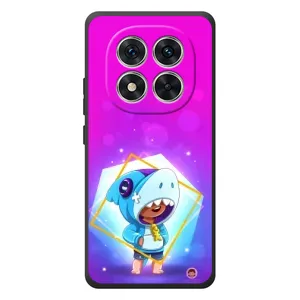 Чехол Бравл Старс для Xiaomi Redmi Note 15 Pro (Леон в костюме Акулы)