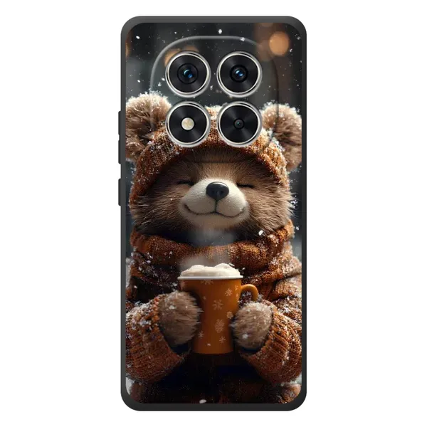 Чехол с рисунком «Медвежонок с кофе» для Xiaomi Redmi Note 15 Pro Чехол с рисунком «Медвежонок с кофе» для Xiaomi Redmi Note 15 Pro
