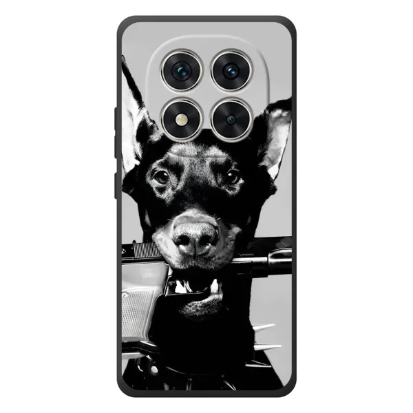 Чехол с рисунком «Опасный доберман» для Xiaomi Redmi Note 15 Pro Чехол с рисунком «Опасный доберман» для Xiaomi Redmi Note 15 Pro