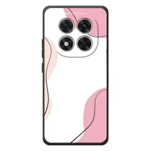 Чехол цветочный дизайн для Xiaomi Redmi Note 15 Pro (Розовый фон)
