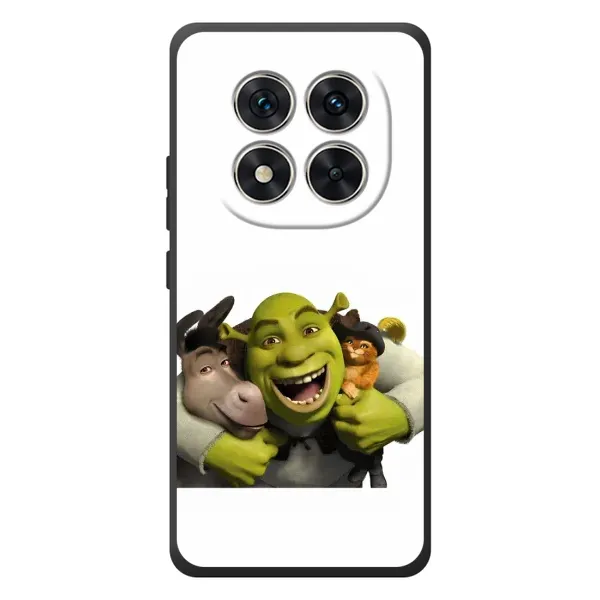 Чехол с рисунком «Шрек осел и кот» для Xiaomi Redmi Note 15 Pro Чехол с рисунком «Шрек осел и кот» для Xiaomi Redmi Note 15 Pro