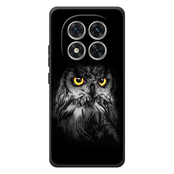 Чехол с рисунком «Сова на чёрном» для Xiaomi Redmi Note 15 Pro Чехол с рисунком «Сова на чёрном» для Xiaomi Redmi Note 15 Pro