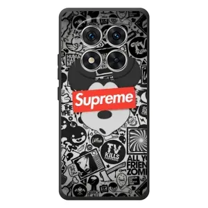 Чехол с Брендами одежды на Редми Ноте 15 Про (Supreme Маус)