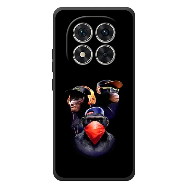Чехол с рисунком «Три обезьяны» для Xiaomi Redmi Note 15 Pro Чехол с рисунком «Три обезьяны» для Xiaomi Redmi Note 15 Pro
