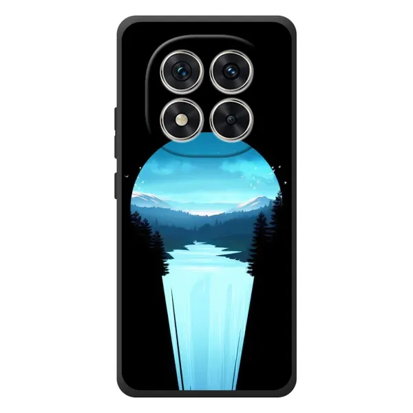 Чехол с рисунком «Синий Водопад» для Xiaomi Redmi Note 15 Pro