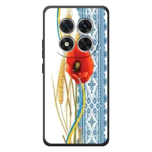 Силиконовый Чехол на Xiaomi Redmi Note 15 Pro с картинкой Вышиванки (Вышиванка с цветком)