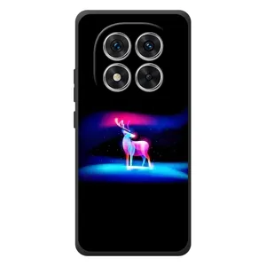 Силиконовый бампер с картинкой животных для Xiaomi Redmi Note 15 Pro (Яркий олень)