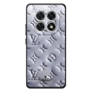Текстурный Чехол Louis Vuitton для Сяоми Редми Ноут 15 (Белый ЛВ)