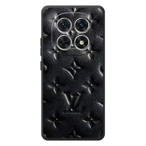Текстурный Чехол Louis Vuitton для Сяоми Редми Ноут 15 (Черный ЛВ)