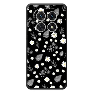 Чохли з тематикою "КВІТИ" на Xiaomi Redmi Note 15 (цвітіння на чорному)