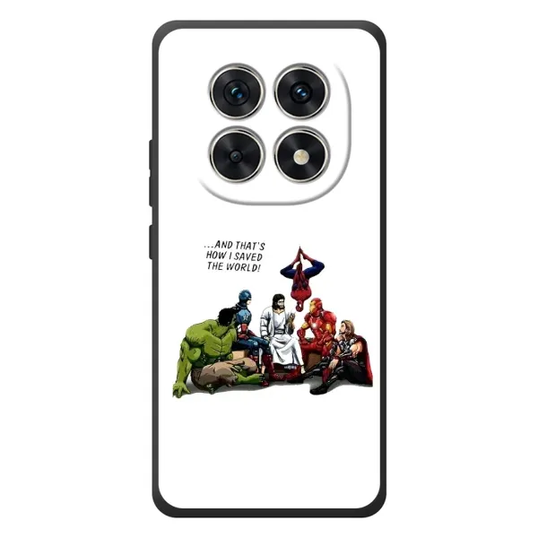Чехол с рисунком «Иисус супергерой» для Xiaomi Redmi Note 15 Чехол с рисунком «Иисус супергерой» для Xiaomi Redmi Note 15