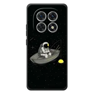Силиконовый Чехол с принтом "Космонавты" на Xiaomi Redmi Note 15 (Космонавт на рыбалке)